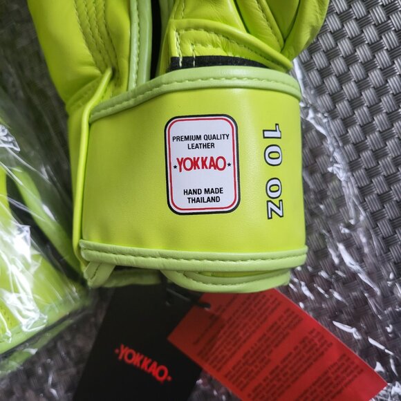 "YOKKAO" - Boxing Gloves 10oz / Unisex / 100% Genuine Cowhide Leather - Picture 9 of 12